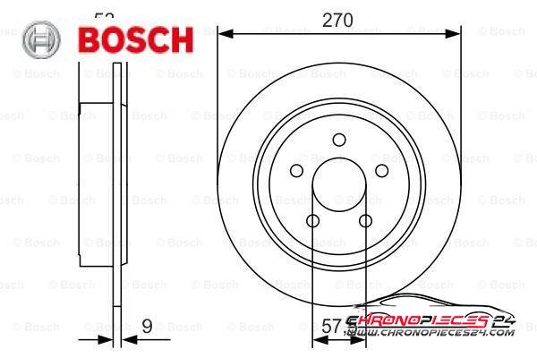 Achat de BOSCH 0 986 479 A79 Disque de frein pas chères