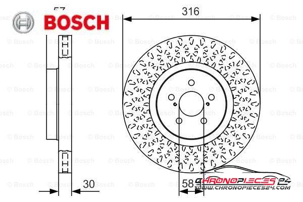 Achat de BOSCH 0 986 479 A81 Disque de frein pas chères