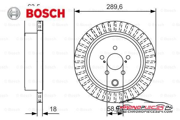 Achat de BOSCH 0 986 479 A83 Disque de frein pas chères