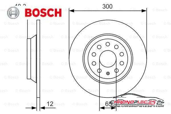 Achat de BOSCH 0 986 479 A84 Disque de frein pas chères