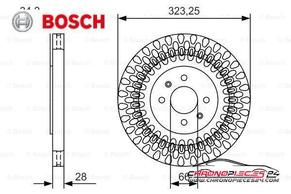 Achat de BOSCH 0 986 479 A90 Disque de frein pas chères