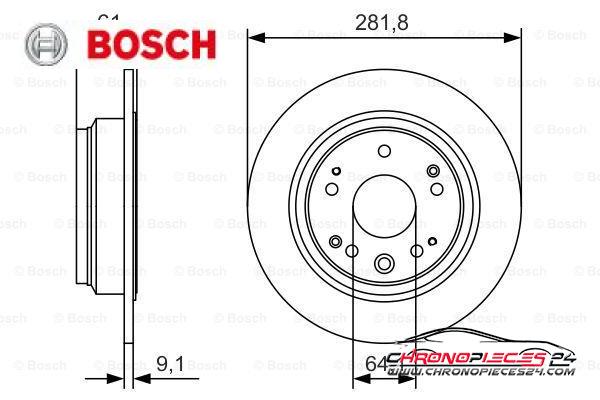 Achat de BOSCH 0 986 479 A91 Disque de frein pas chères