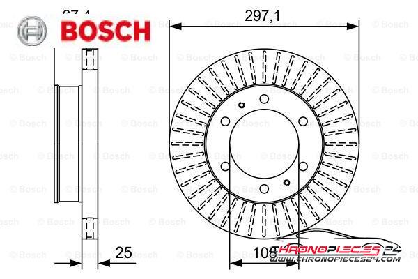 Achat de BOSCH 0 986 479 A96 Disque de frein pas chères