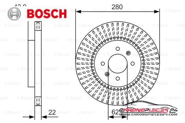 Achat de BOSCH 0 986 479 B05 Disque de frein pas chères