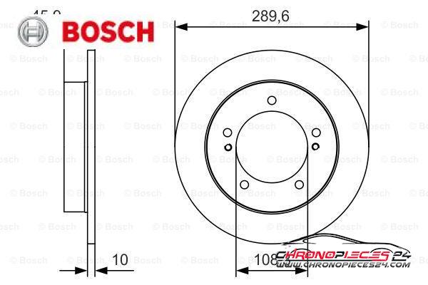 Achat de BOSCH 0 986 479 B09 Disque de frein pas chères