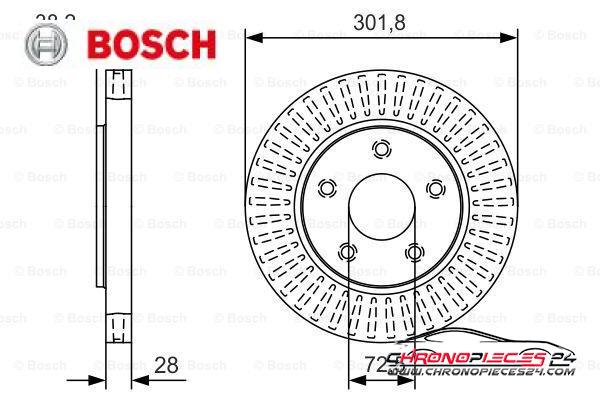 Achat de BOSCH 0 986 479 B17 Disque de frein pas chères