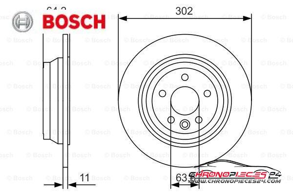 Achat de BOSCH 0 986 479 B19 Disque de frein pas chères