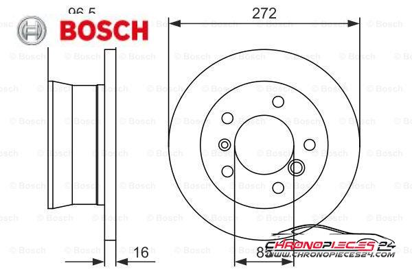 Achat de BOSCH 0 986 479 B33 Disque de frein pas chères