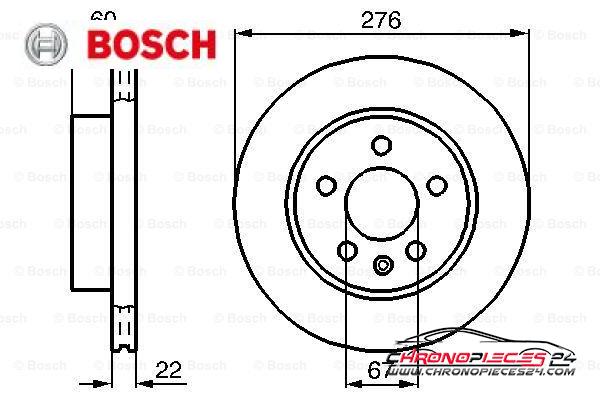 Achat de BOSCH 0 986 479 B53 Disque de frein pas chères