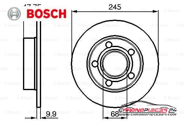 Achat de BOSCH 0 986 479 B56 Disque de frein pas chères