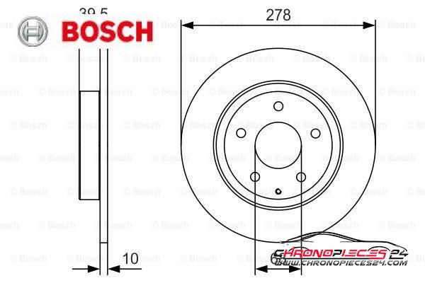 Achat de BOSCH 0 986 479 C22 Disque de frein pas chères