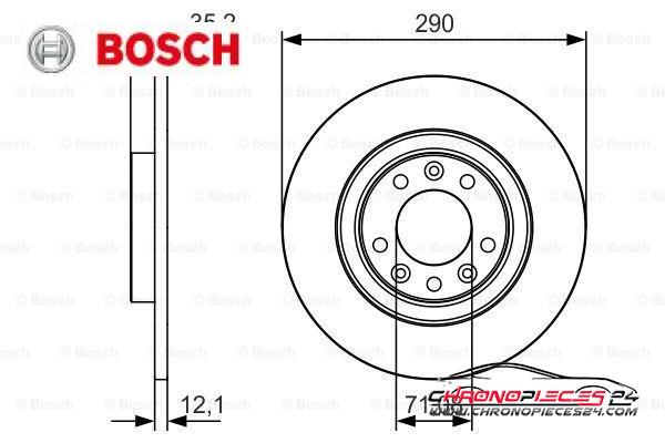 Achat de BOSCH 0 986 479 C25 Disque de frein pas chères