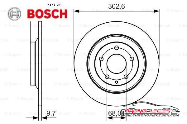 Achat de BOSCH 0 986 479 C28 Disque de frein pas chères