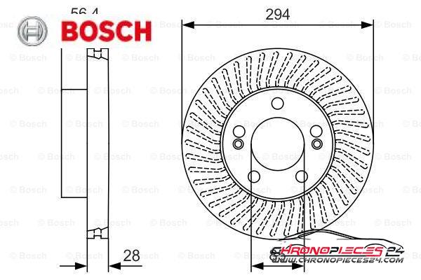 Achat de BOSCH 0 986 479 C31 Disque de frein pas chères