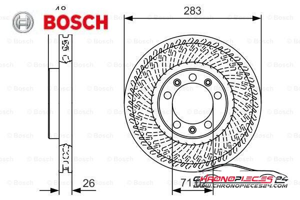 Achat de BOSCH 0 986 479 C33 Disque de frein pas chères