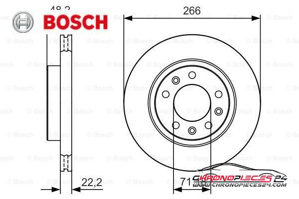 Achat de BOSCH 0 986 479 C34 Disque de frein pas chères