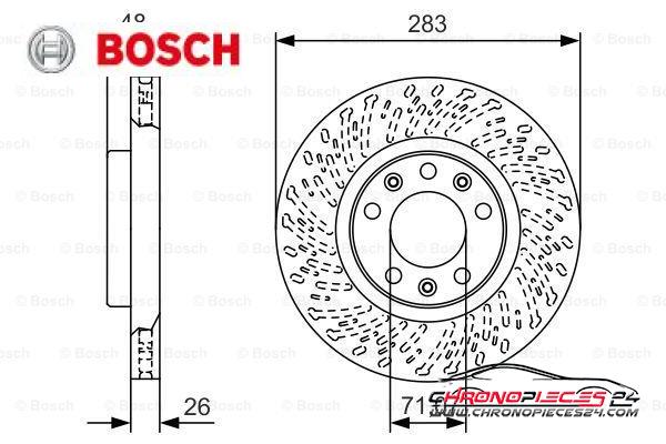 Achat de BOSCH 0 986 479 C35 Disque de frein pas chères