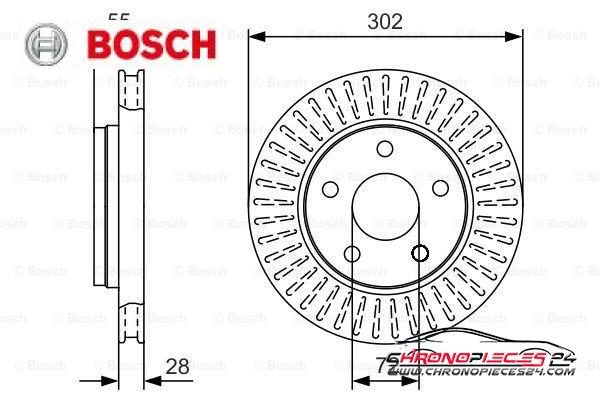 Achat de BOSCH 0 986 479 C38 Disque de frein pas chères