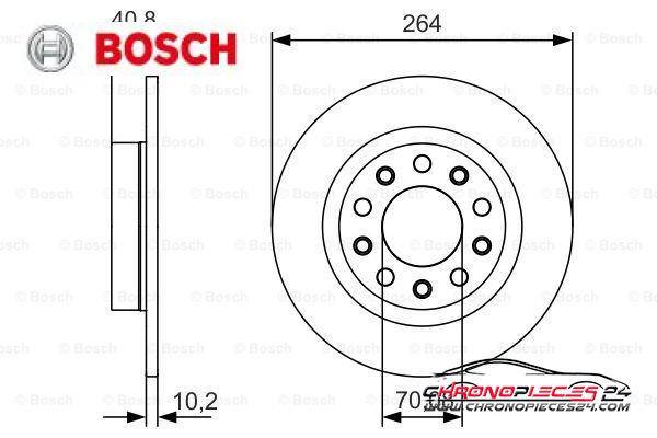 Achat de BOSCH 0 986 479 C41 Disque de frein pas chères