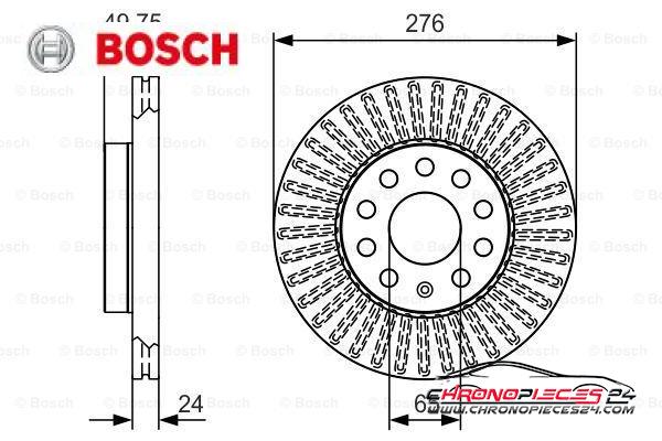 Achat de BOSCH 0 986 479 C47 Disque de frein pas chères