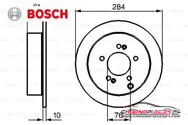 Achat de BOSCH 0 986 479 C61 Disque de frein pas chères