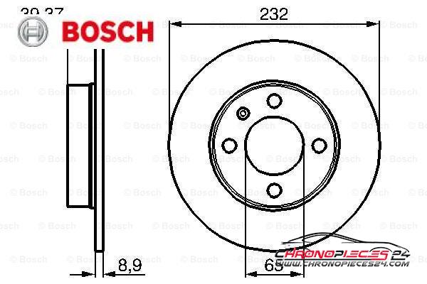 Achat de BOSCH 0 986 479 C67 Disque de frein pas chères