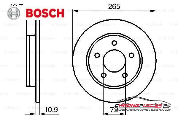 Achat de BOSCH 0 986 479 C77 Disque de frein pas chères