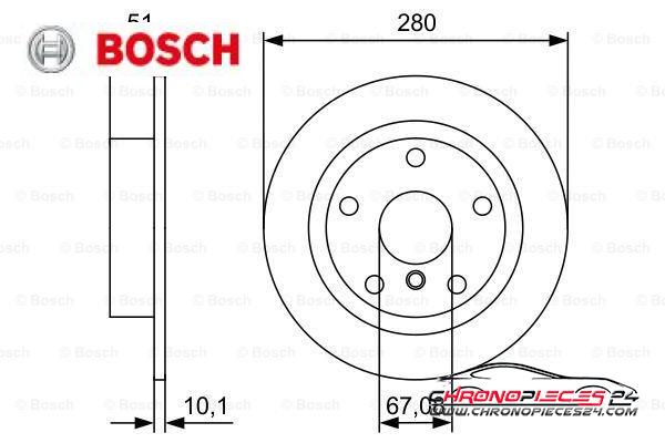 Achat de BOSCH 0 986 479 C92 Disque de frein pas chères