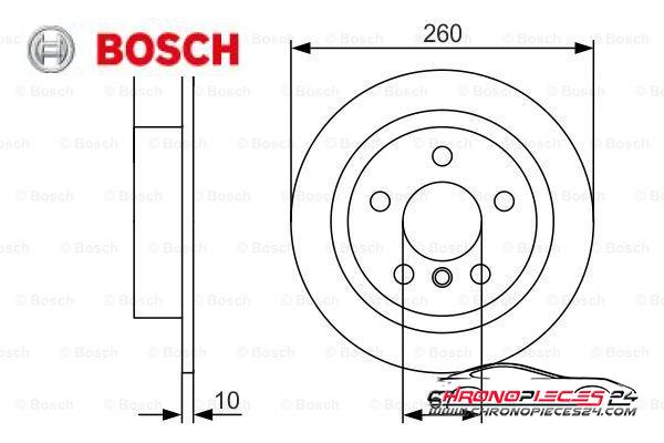 Achat de BOSCH 0 986 479 C96 Disque de frein pas chères