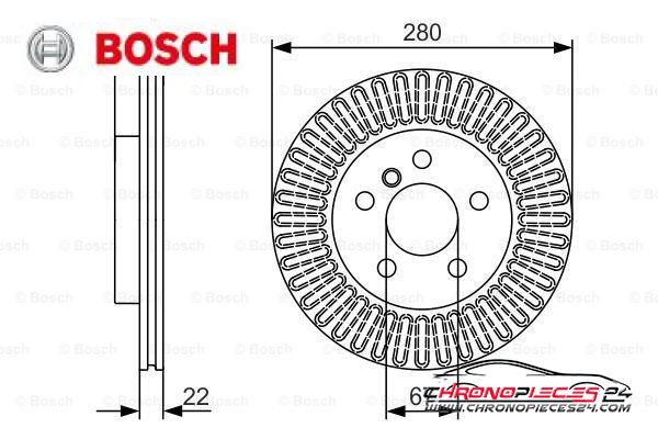 Achat de BOSCH 0 986 479 C97 Disque de frein pas chères