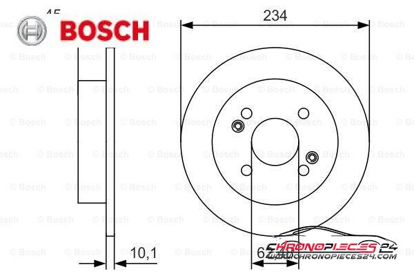 Achat de BOSCH 0 986 479 D02 Disque de frein pas chères