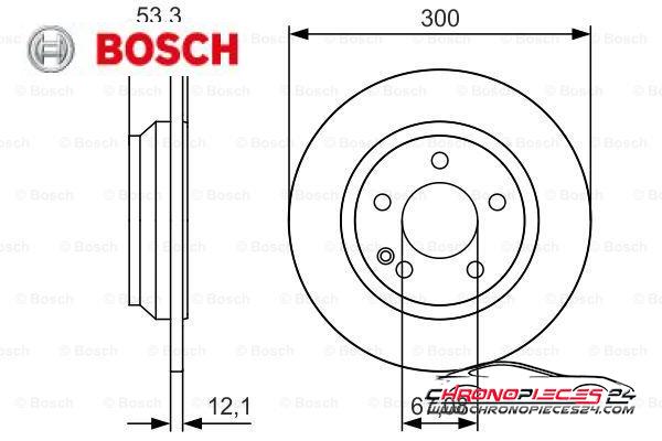 Achat de BOSCH 0 986 479 D12 Disque de frein pas chères