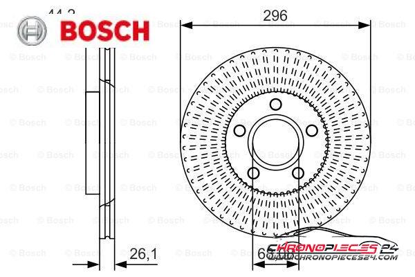 Achat de BOSCH 0 986 479 D15 Disque de frein pas chères