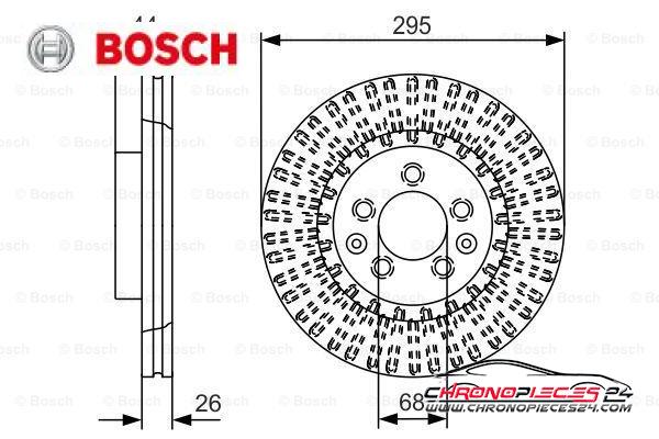 Achat de BOSCH 0 986 479 D16 Disque de frein pas chères