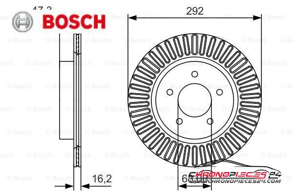 Achat de BOSCH 0 986 479 D20 Disque de frein pas chères