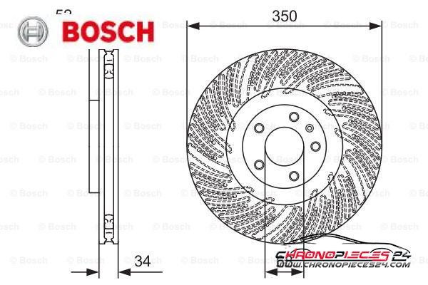 Achat de BOSCH 0 986 479 D26 Disque de frein pas chères