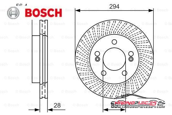 Achat de BOSCH 0 986 479 D32 Disque de frein pas chères