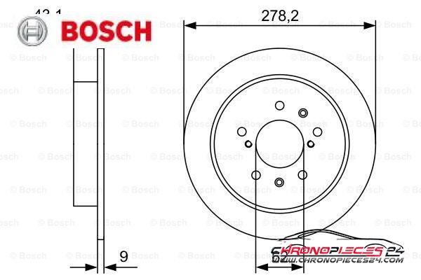 Achat de BOSCH 0 986 479 D34 Disque de frein pas chères