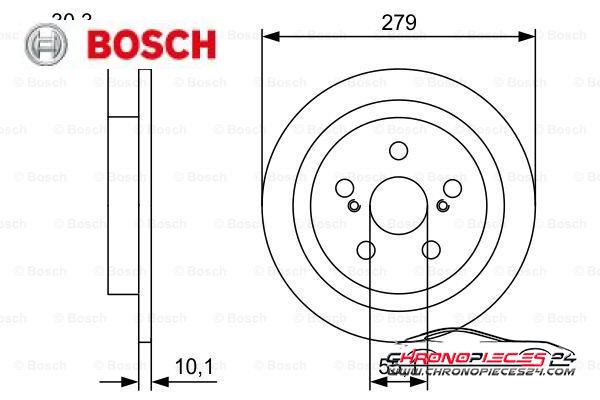 Achat de BOSCH 0 986 479 D35 Disque de frein pas chères