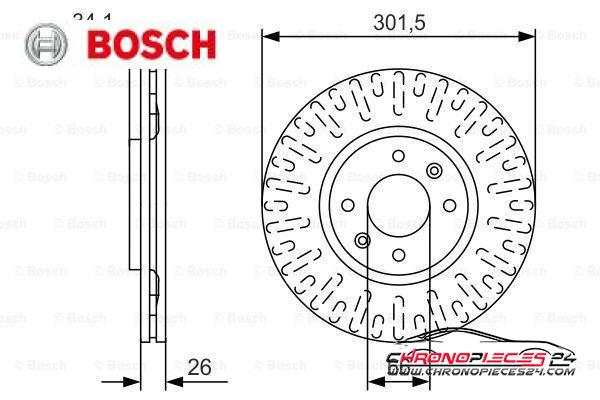 Achat de BOSCH 0 986 479 D36 Disque de frein pas chères