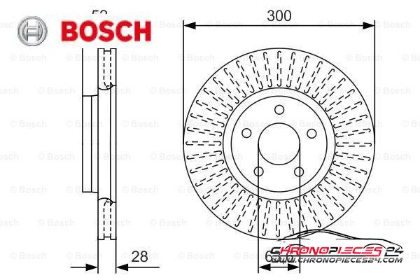 Achat de BOSCH 0 986 479 D38 Disque de frein pas chères