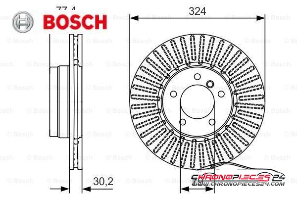 Achat de BOSCH 0 986 479 D39 Disque de frein pas chères