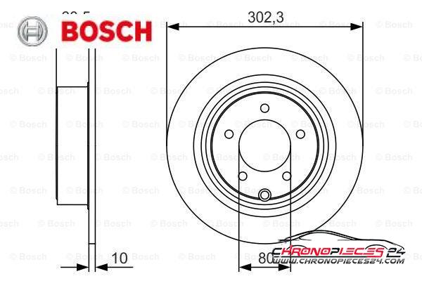 Achat de BOSCH 0 986 479 R07 Disque de frein pas chères