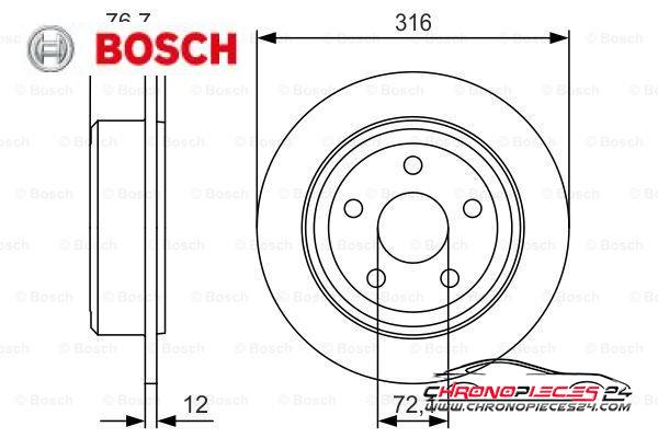 Achat de BOSCH 0 986 479 R08 Disque de frein pas chères