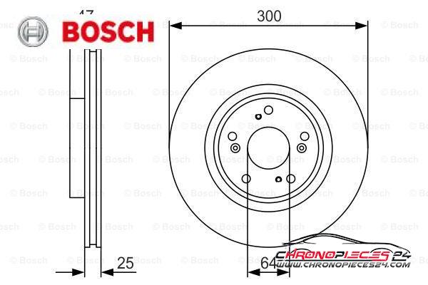 Achat de BOSCH 0 986 479 R24 Disque de frein pas chères