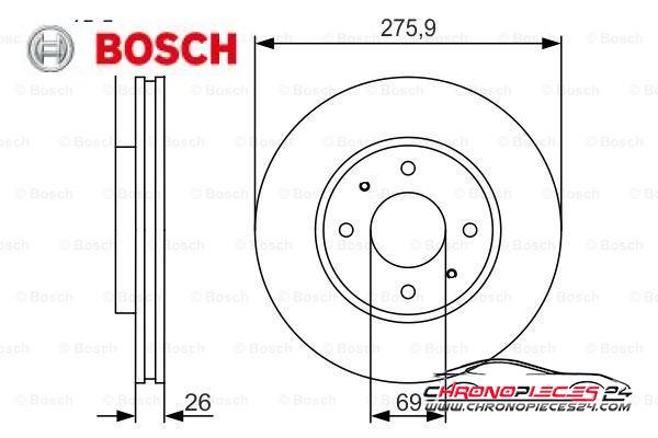 Achat de BOSCH 0 986 479 R94 Disque de frein pas chères