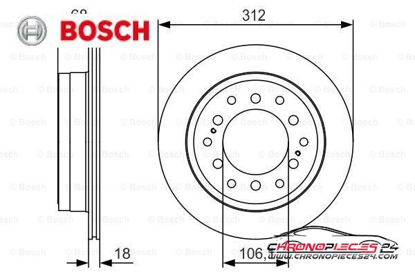 Achat de BOSCH 0 986 479 S36 Disque de frein pas chères