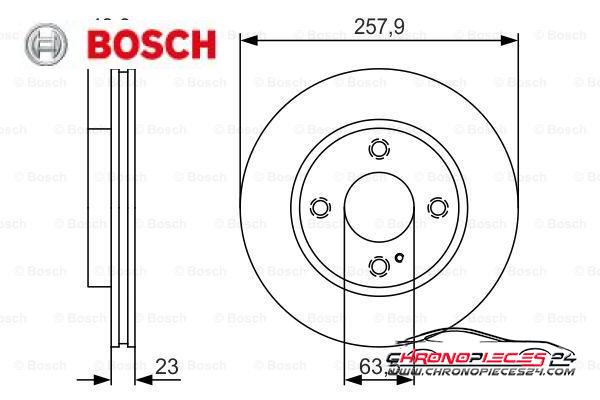 Achat de BOSCH 0 986 479 S38 Disque de frein pas chères