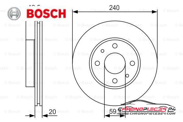 Achat de BOSCH 0 986 479 S74 Disque de frein pas chères