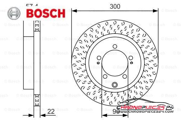 Achat de BOSCH 0 986 479 T33 Disque de frein pas chères